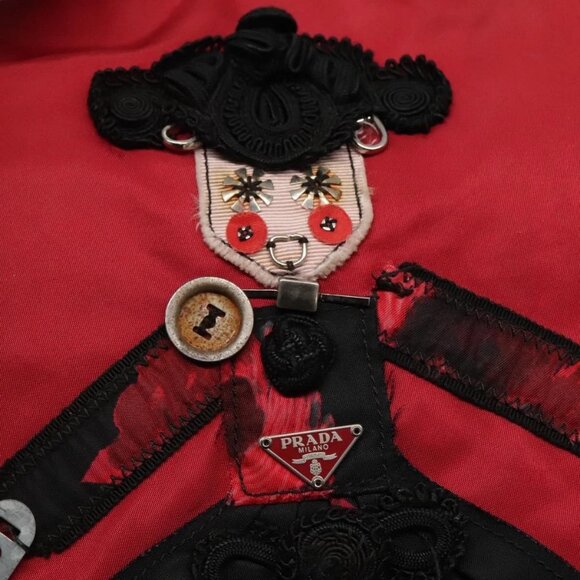 PRADA Tote Bag Nylon Red Auth ep8067 - Picture 10 of 16